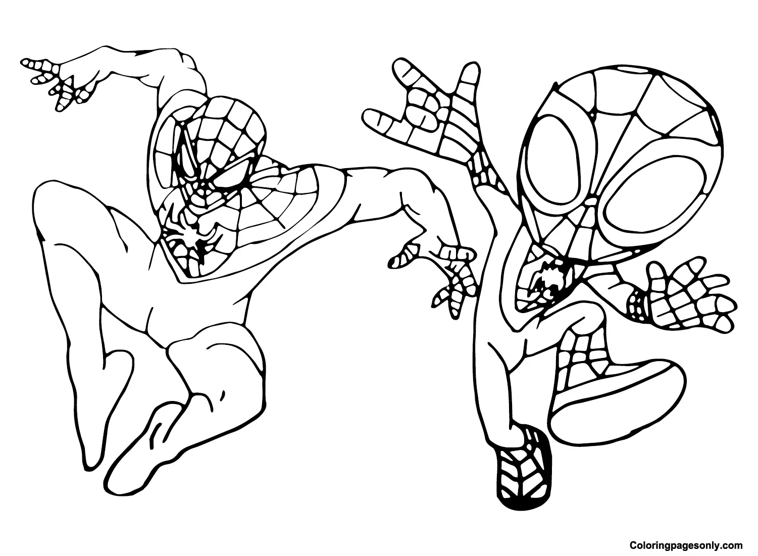 Desenhos de Spidey Para Colorir 12