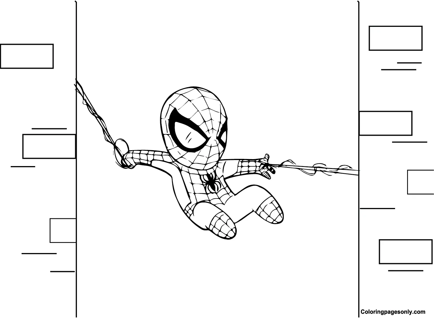 Desenhos de Spidey Para Colorir 19