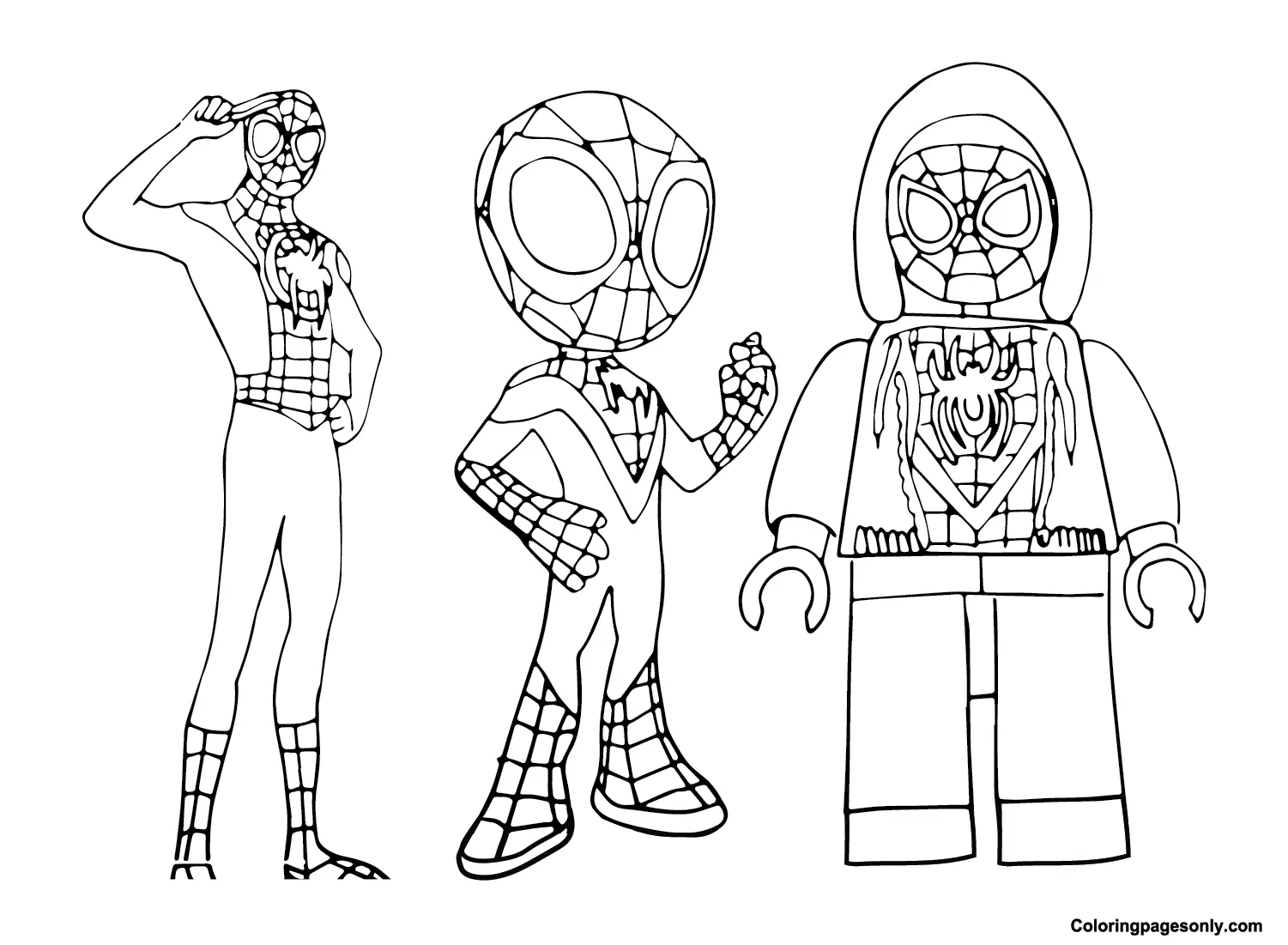 Desenhos de Spidey Para Colorir 6