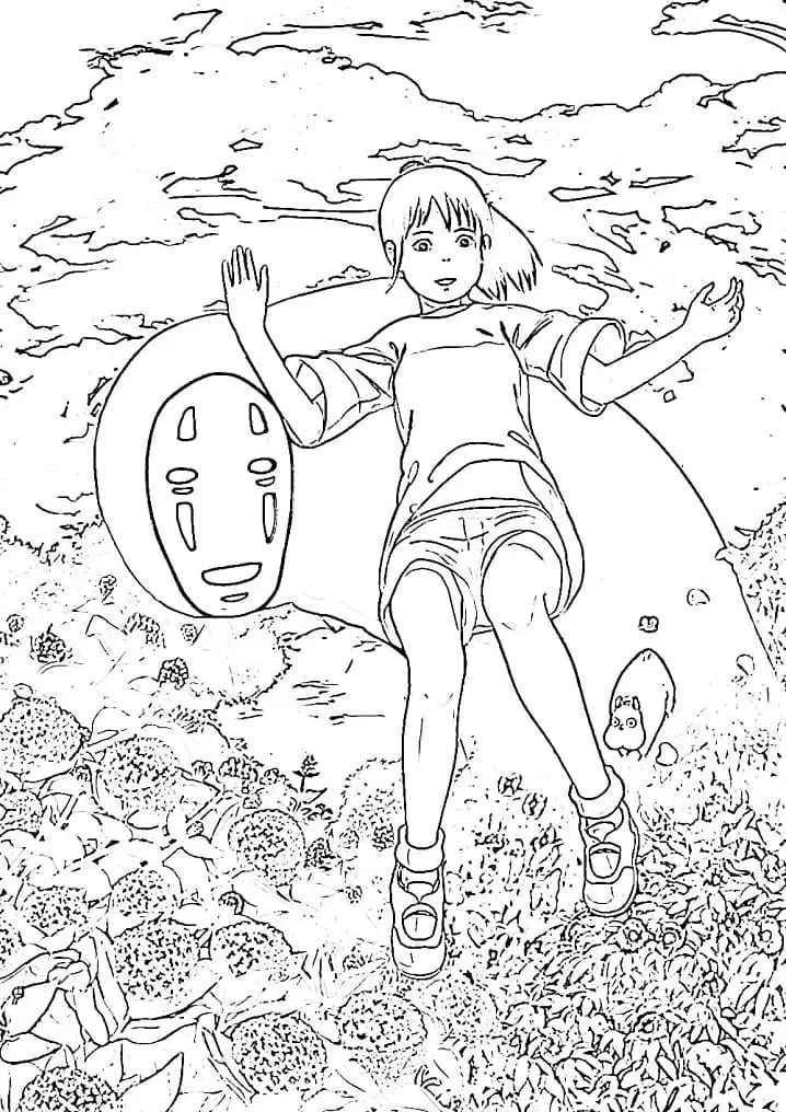 Desenhos de Spirited Away Para Colorir 14