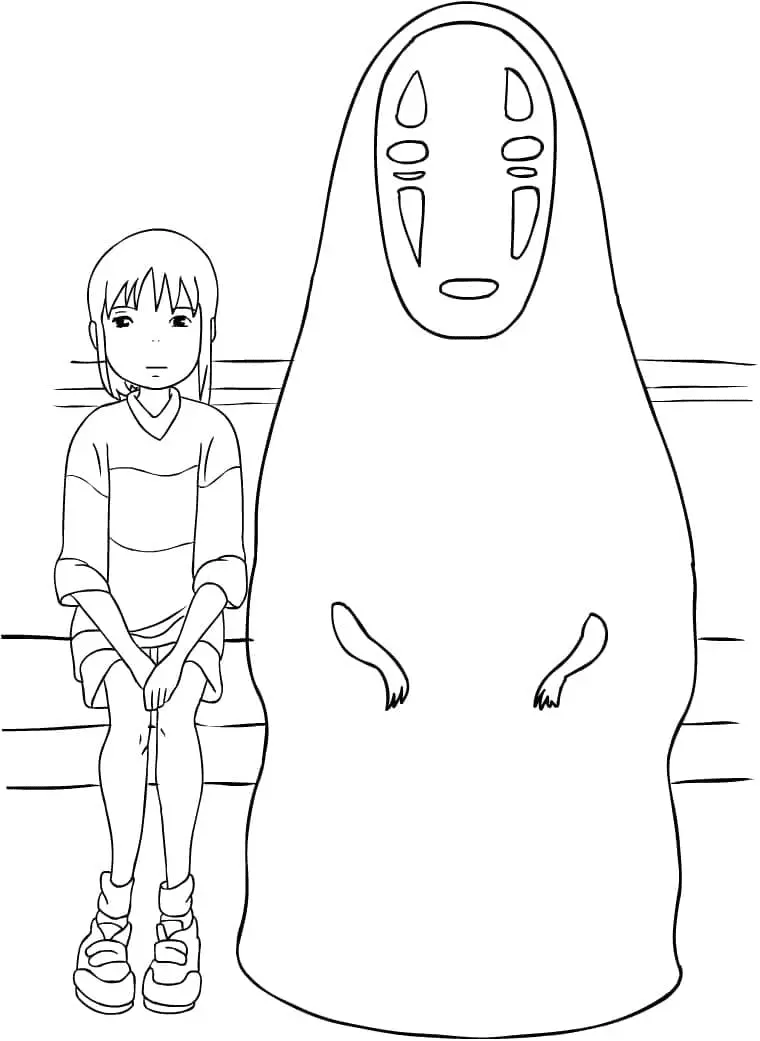 Desenhos de Spirited Away Para Colorir 15