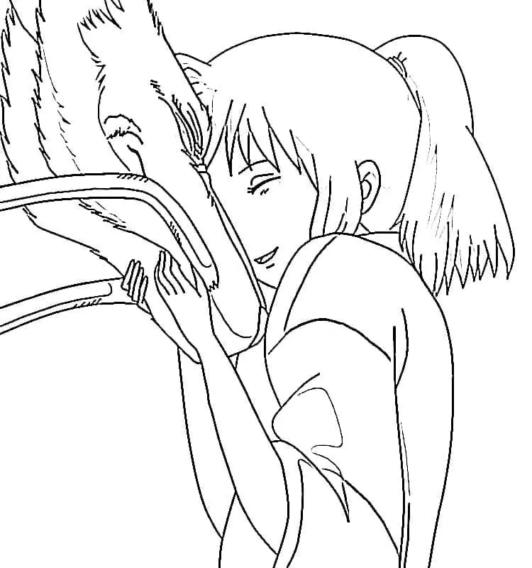 Desenhos de Spirited Away Para Colorir 20