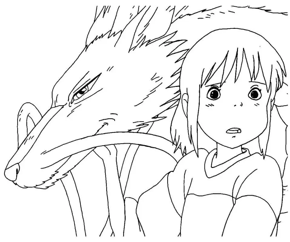 Desenhos de Spirited Away Para Colorir 24