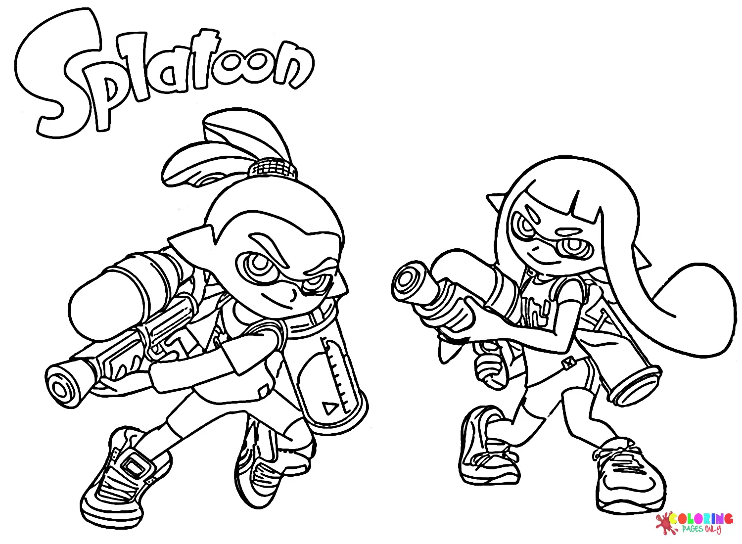 Desenhos de Splatoon Para Colorir 12