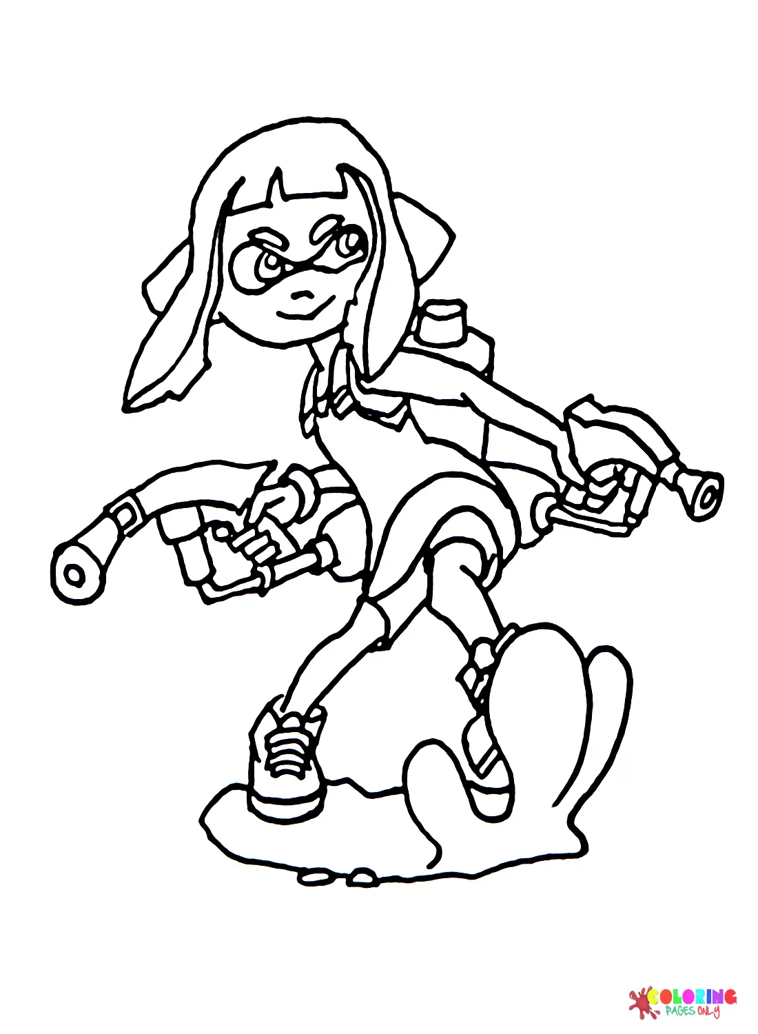 Desenhos de Splatoon Para Colorir 17