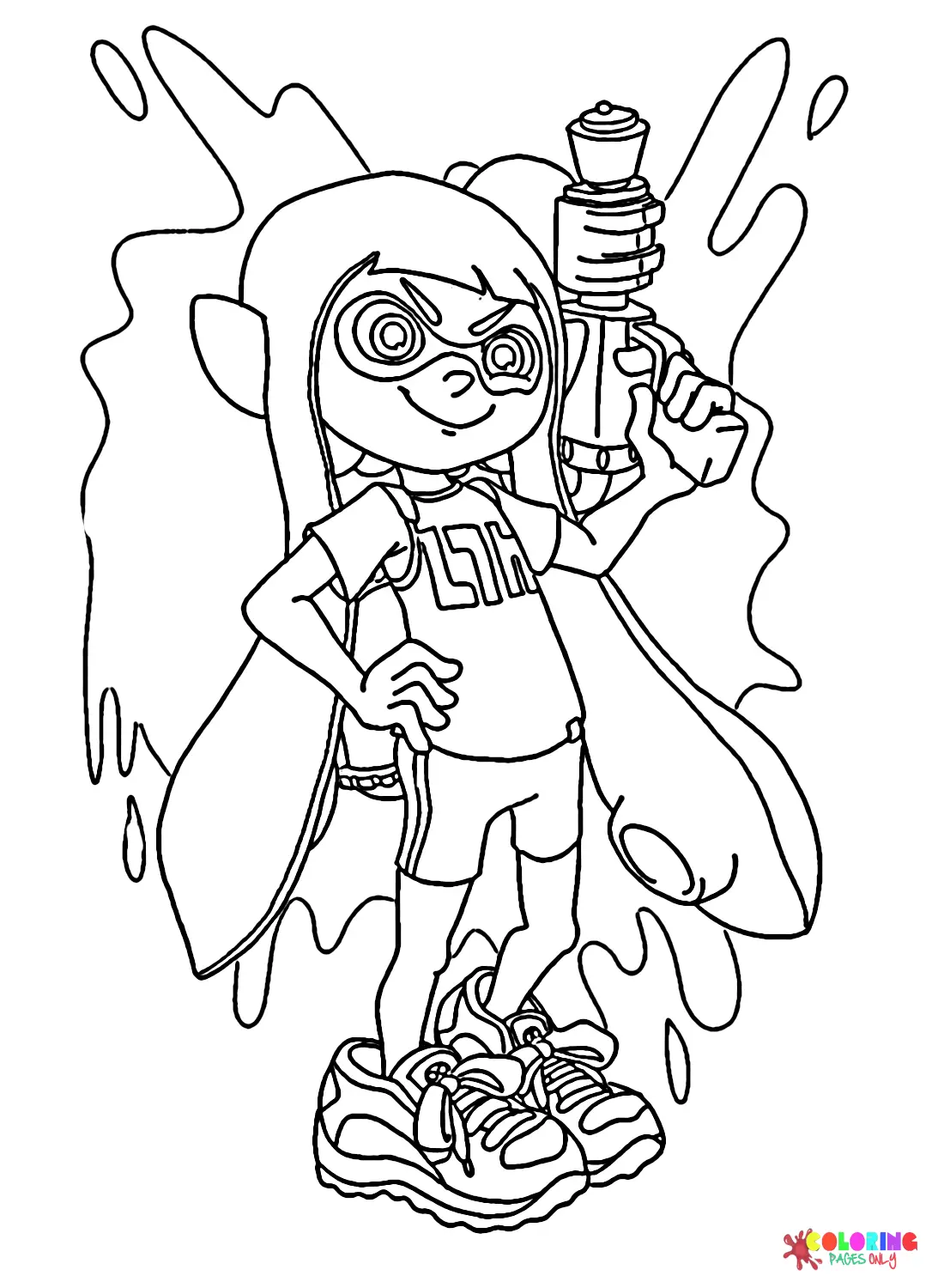 Desenhos de Splatoon Para Colorir 8