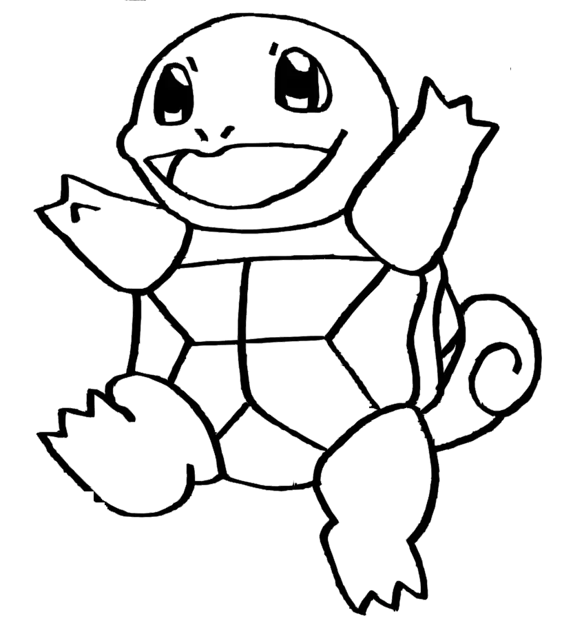 Desenhos de Squirtle Para Colorir 1