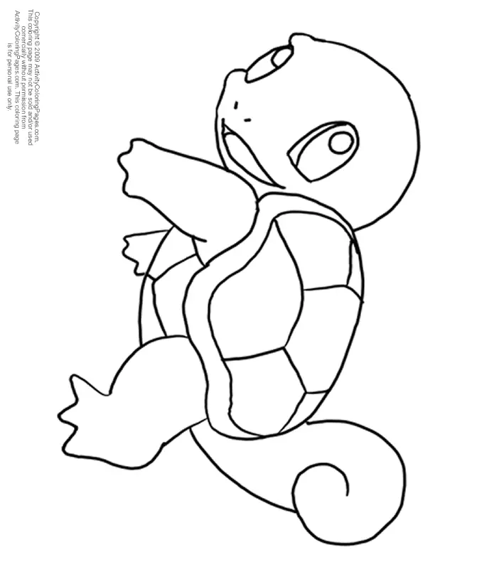 Desenhos de Squirtle Para Colorir 2