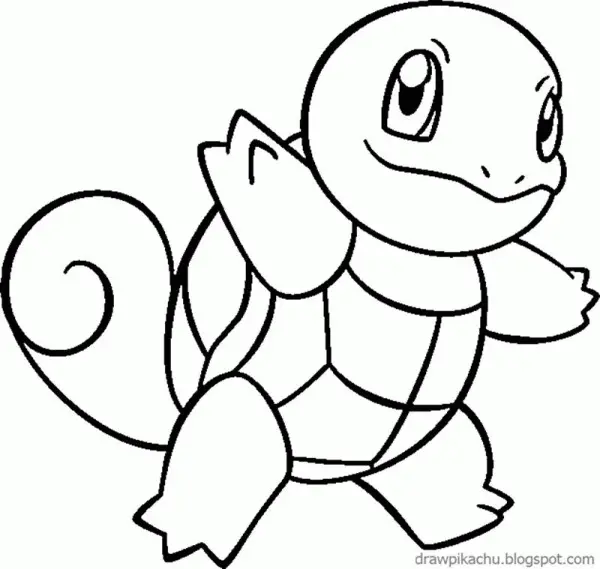 Desenhos de Squirtle Para Colorir 28