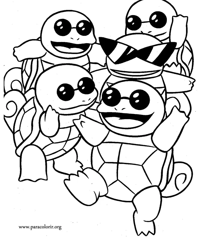 Desenhos de Squirtle Para Colorir 31