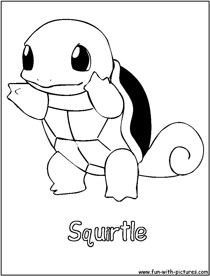 Desenhos de Squirtle Para Colorir 36