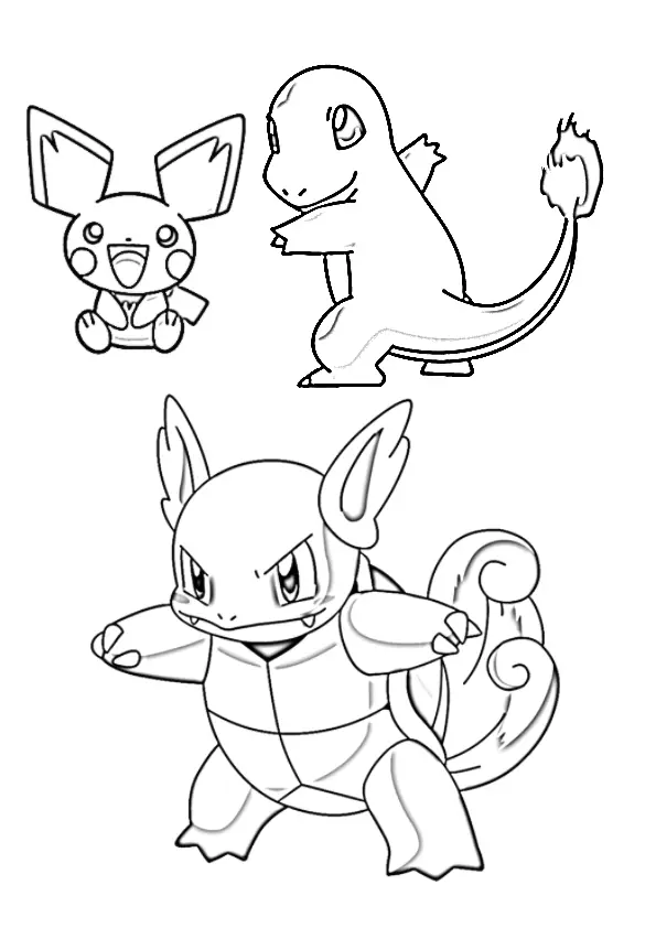 Desenhos de Squirtle Para Colorir 38