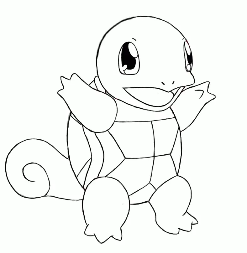 Desenhos de Squirtle Para Colorir 4