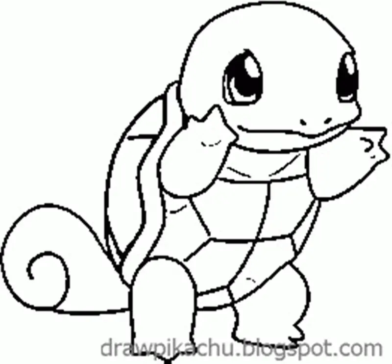 Desenhos de Squirtle Para Colorir 5