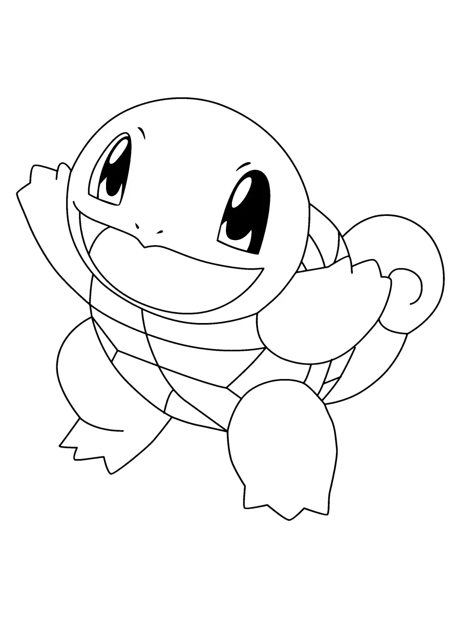 Desenhos de Squirtle Para Colorir 6