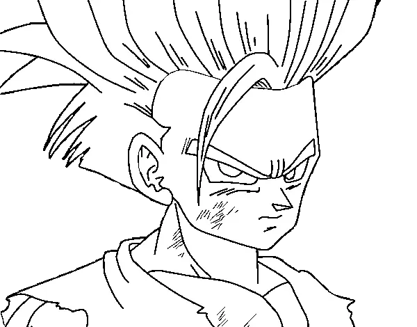 Desenhos de SSJ2 Gohan Para Colorir 15