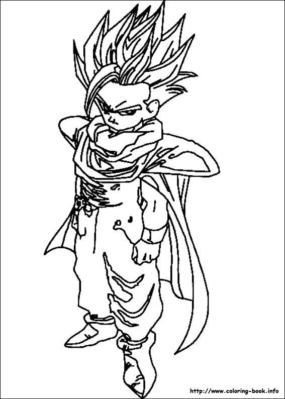 Desenhos de SSJ2 Gohan Para Colorir 17