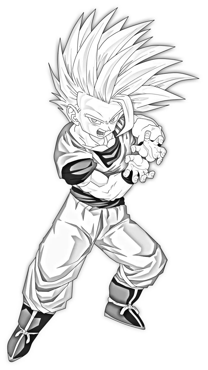 Desenhos de SSJ2 Gohan Para Colorir 22