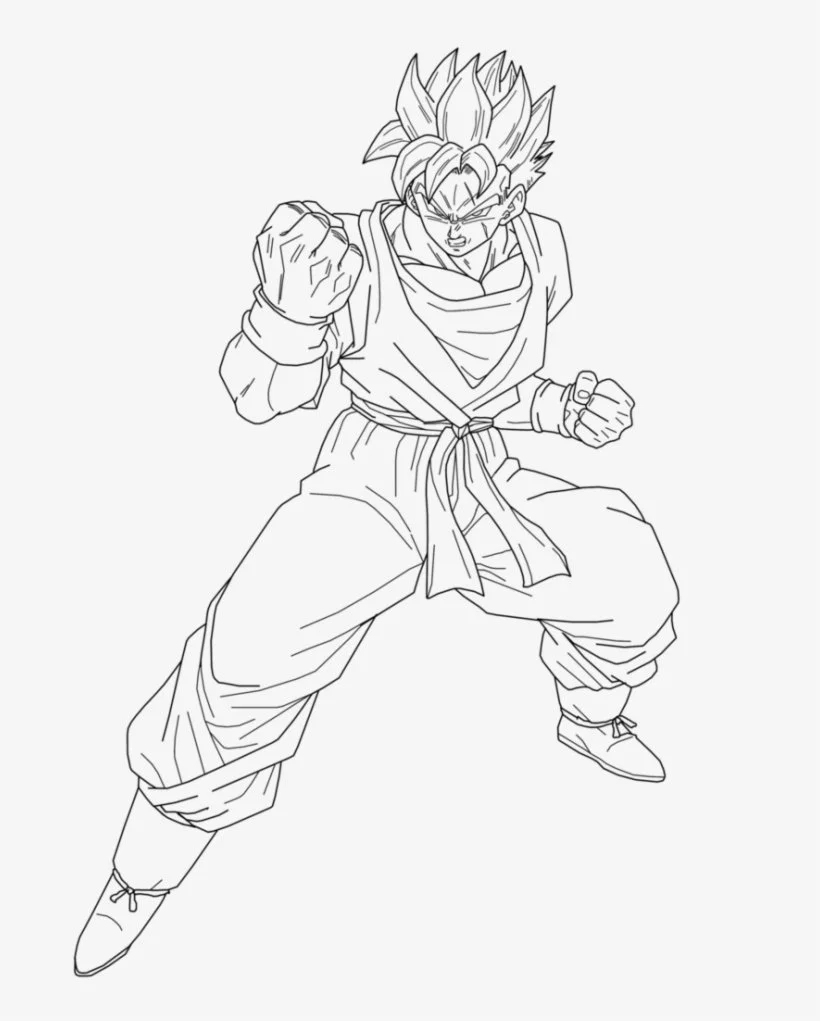 Desenhos de SSJ2 Gohan Para Colorir 23