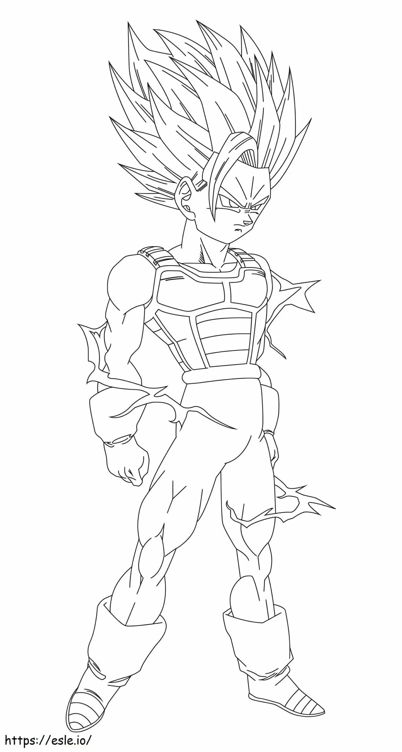 Desenhos de SSJ2 Gohan Para Colorir 4