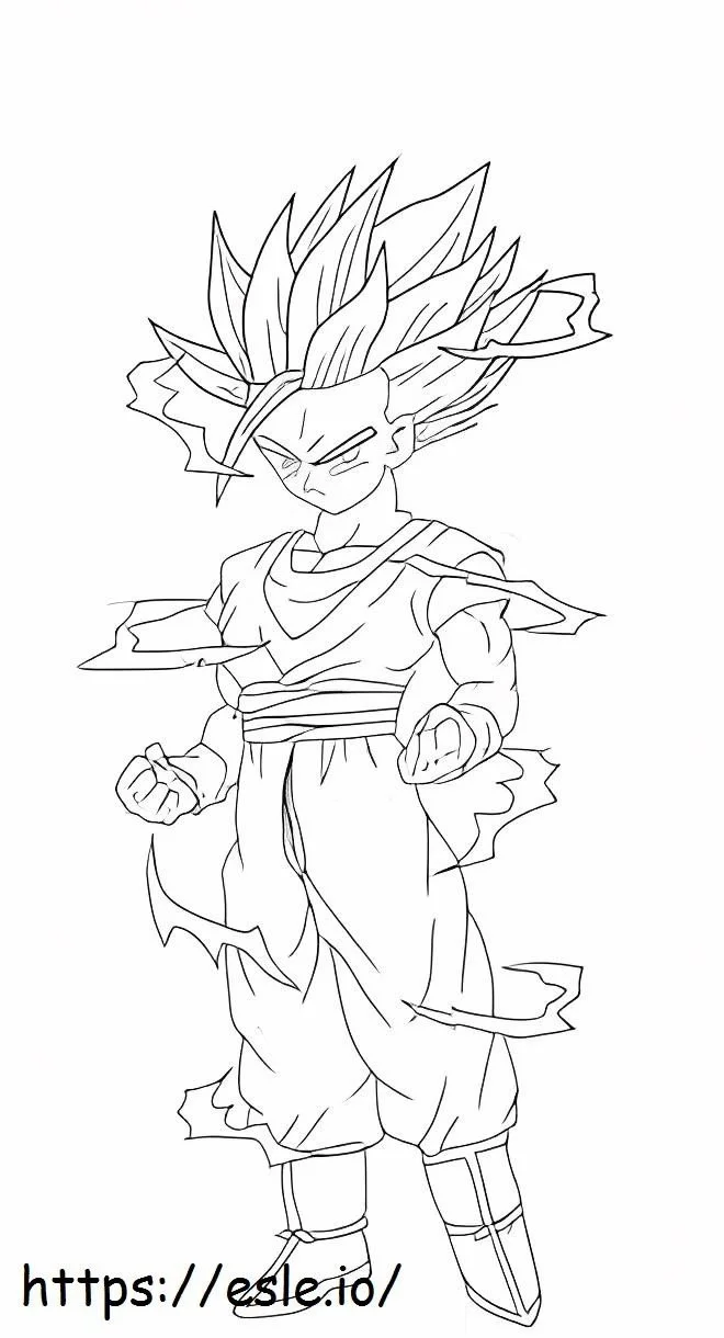 Desenhos de SSJ2 Gohan Para Colorir 7