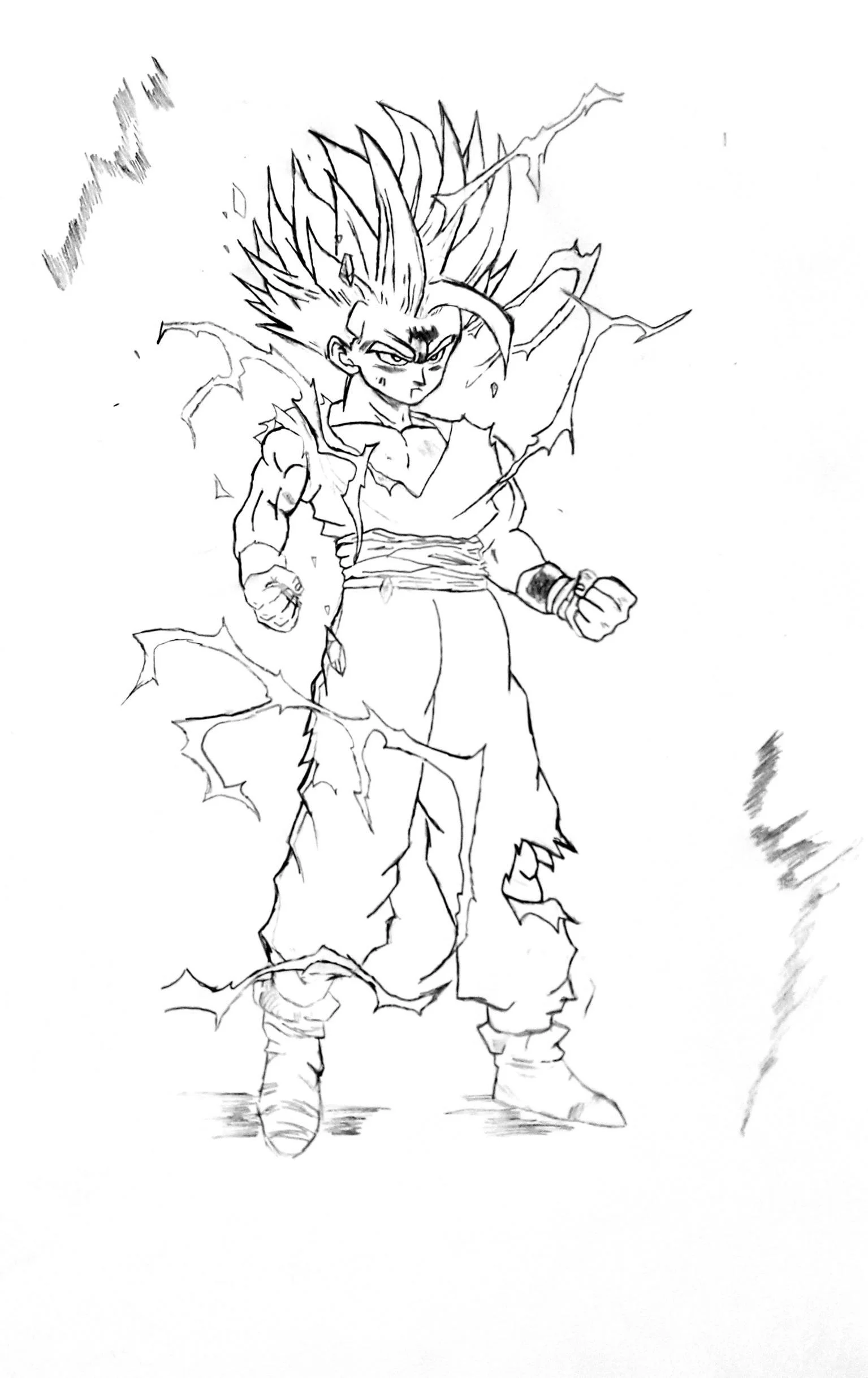 Desenhos de SSJ2 Gohan Para Colorir 9