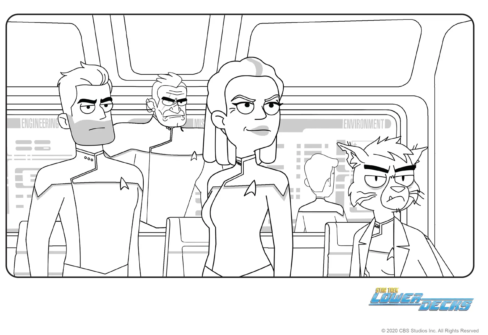 Desenhos de Star Trek Lower Decks Para Colorir 10