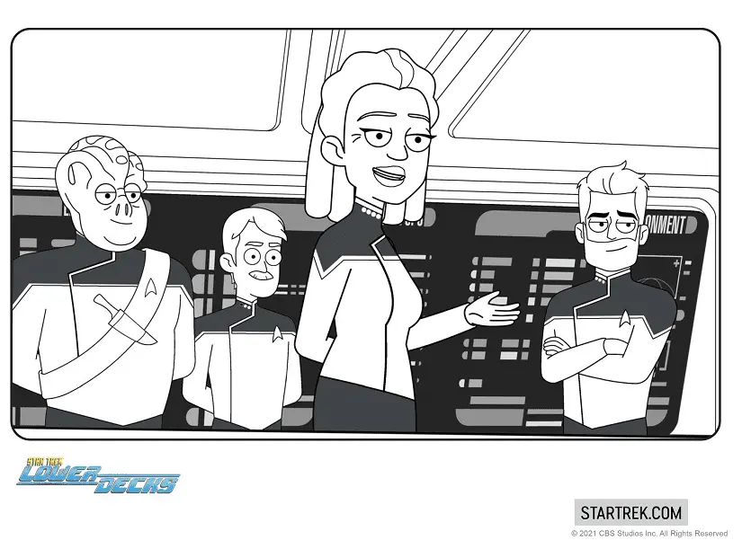 Desenhos de Star Trek Lower Decks Para Colorir 21