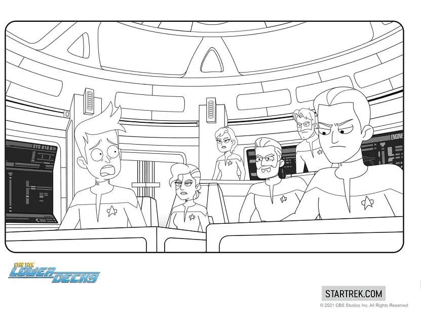 Desenhos de Star Trek Lower Decks Para Colorir 3