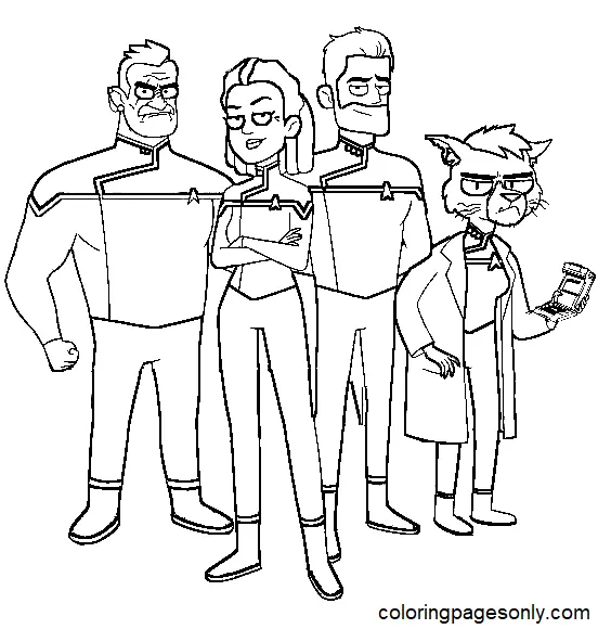 Desenhos de Star Trek Lower Decks Para Colorir 5