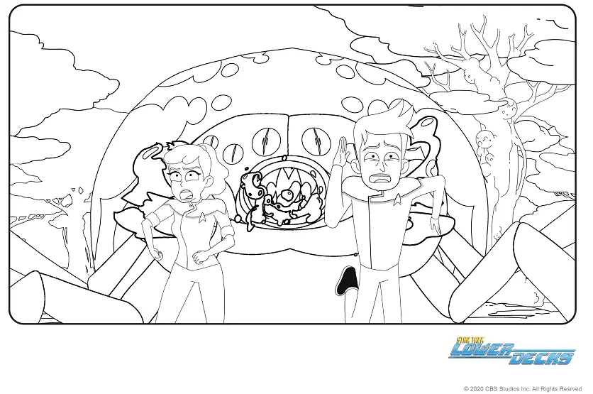 Desenhos de Star Trek Lower Decks Para Colorir 8