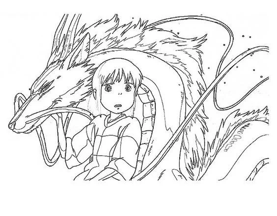 Desenhos de Studio Ghibli Para Colorir 15