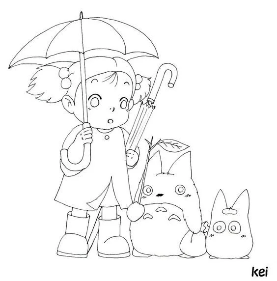 Desenhos de Studio Ghibli Para Colorir 16