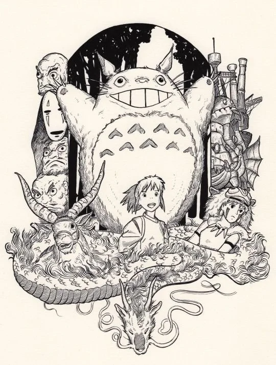 Desenhos de Studio Ghibli Para Colorir 22