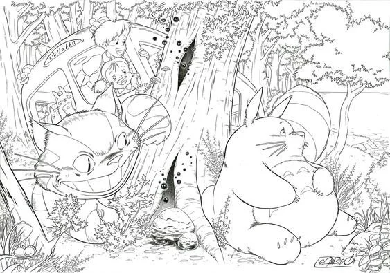 Desenhos de Studio Ghibli Para Colorir 8