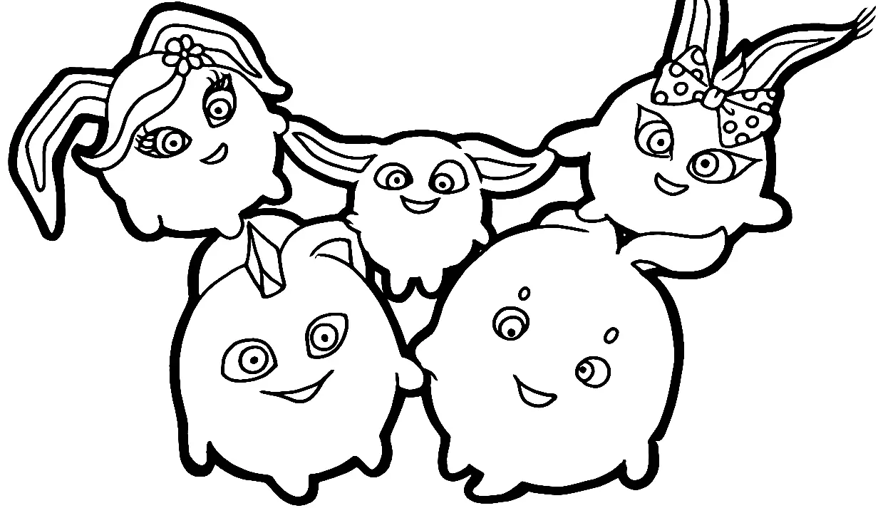 Desenhos de Sunny Bunnies Para Colorir 1