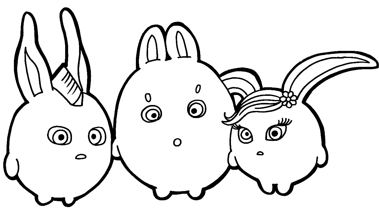 Desenhos de Sunny Bunnies Para Colorir 10