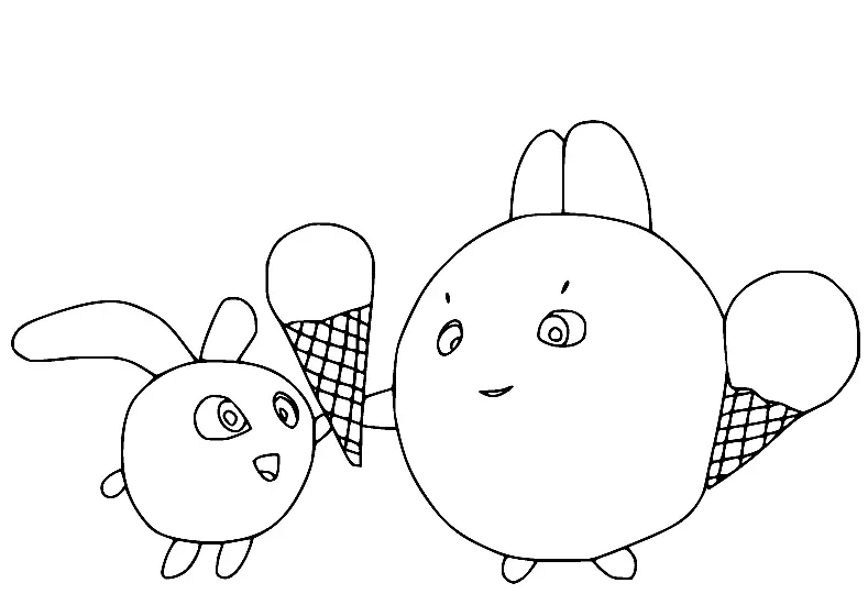 Desenhos de Sunny Bunnies Para Colorir 22