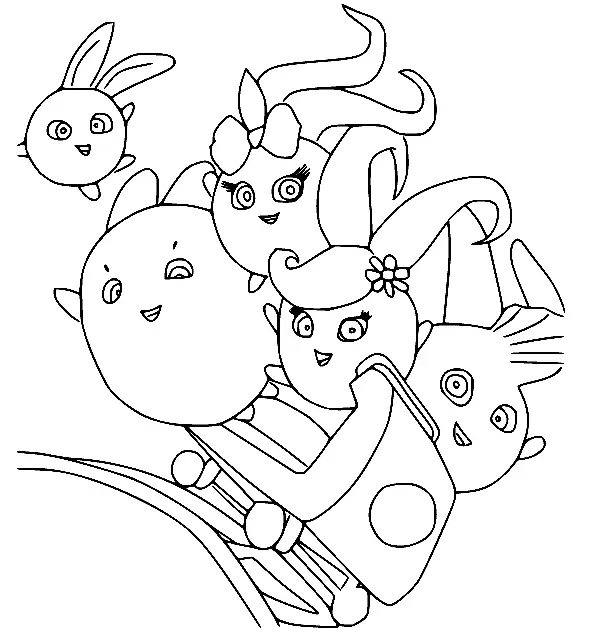 Desenhos de Sunny Bunnies Para Colorir 8