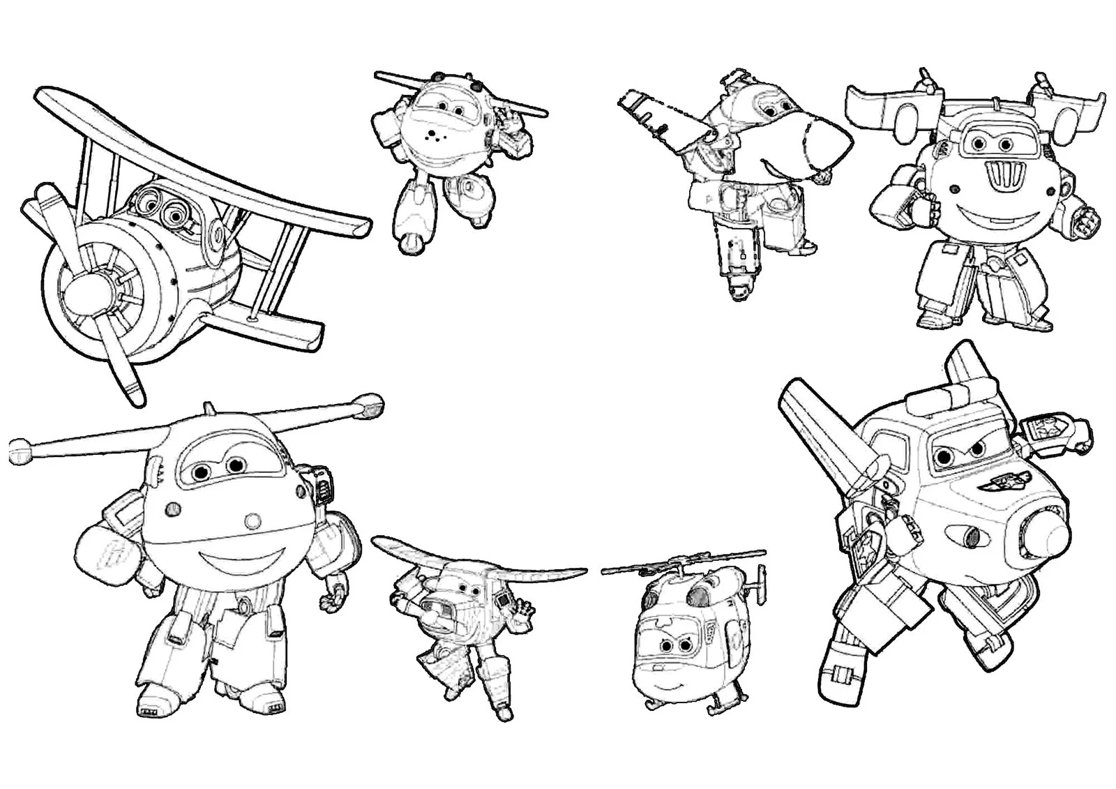 Desenhos de Super Wings Para Colorir 1