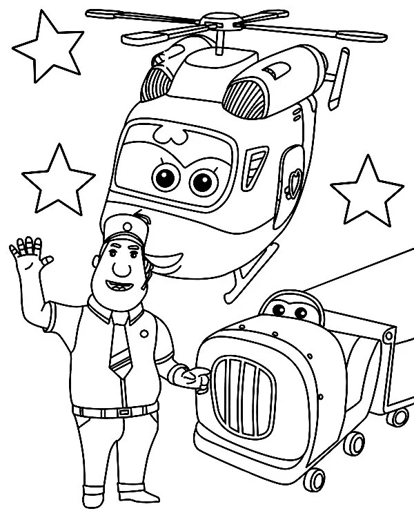 Desenhos de Super Wings Para Colorir 18