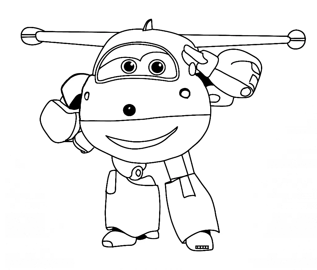 Desenhos de Super Wings Para Colorir 2