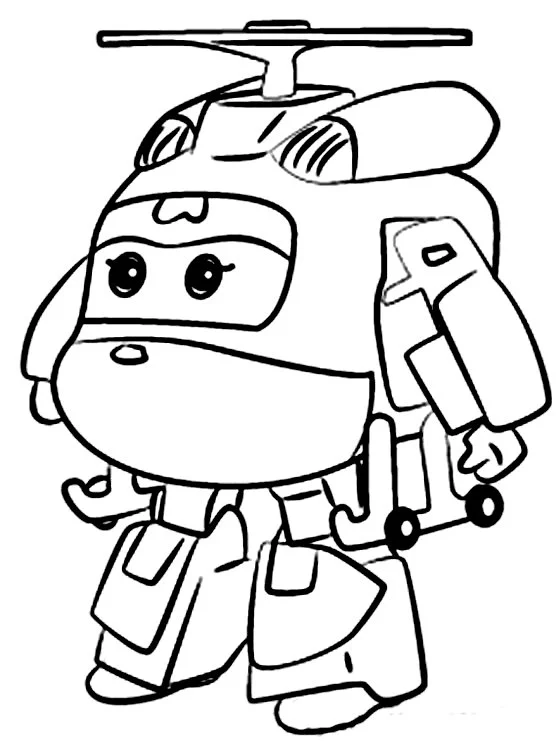 Desenhos de Super Wings Para Colorir 21