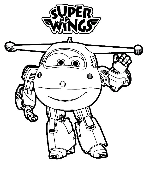 Desenhos de Super Wings Para Colorir 31