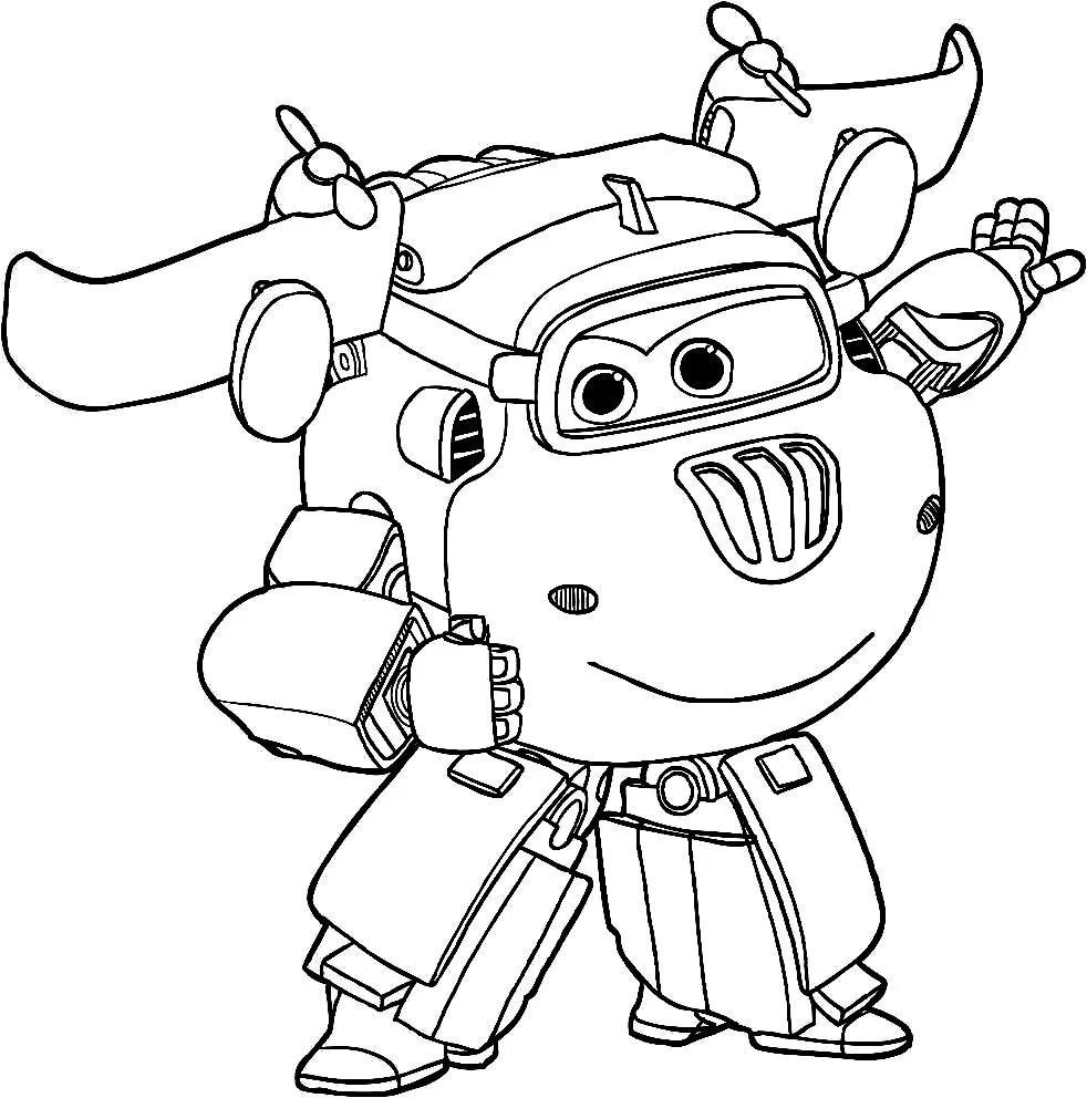 Desenhos de Super Wings Para Colorir 33