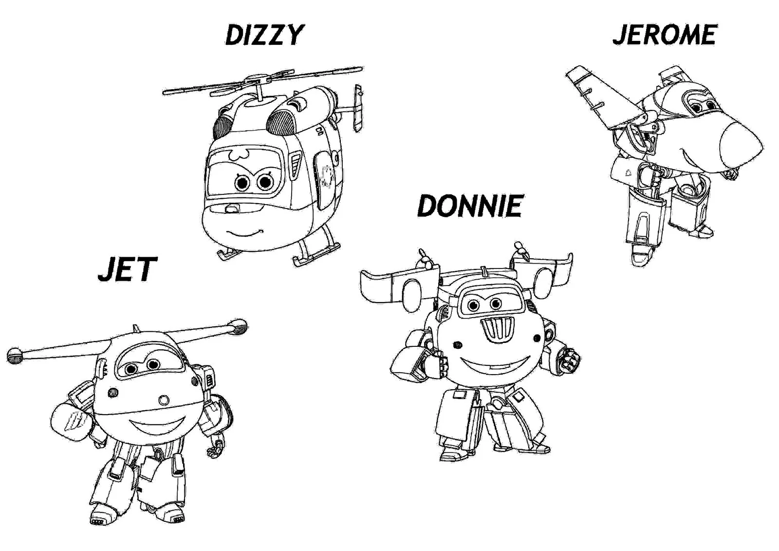 Desenhos de Super Wings Para Colorir 4