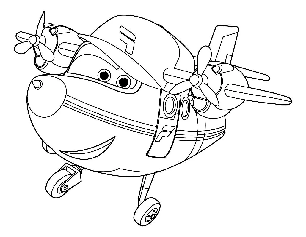 Desenhos de Super Wings Para Colorir 40