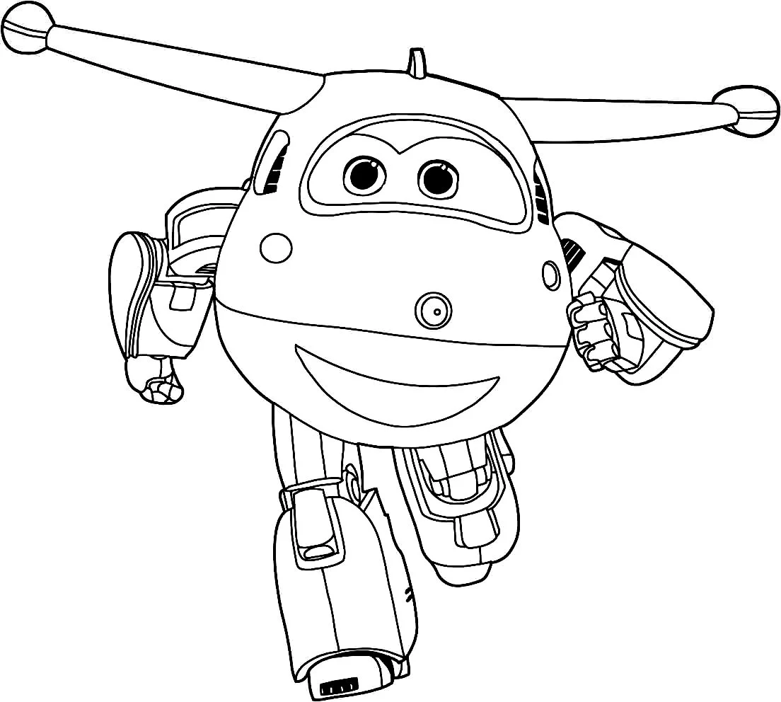 Desenhos de Super Wings Para Colorir 45