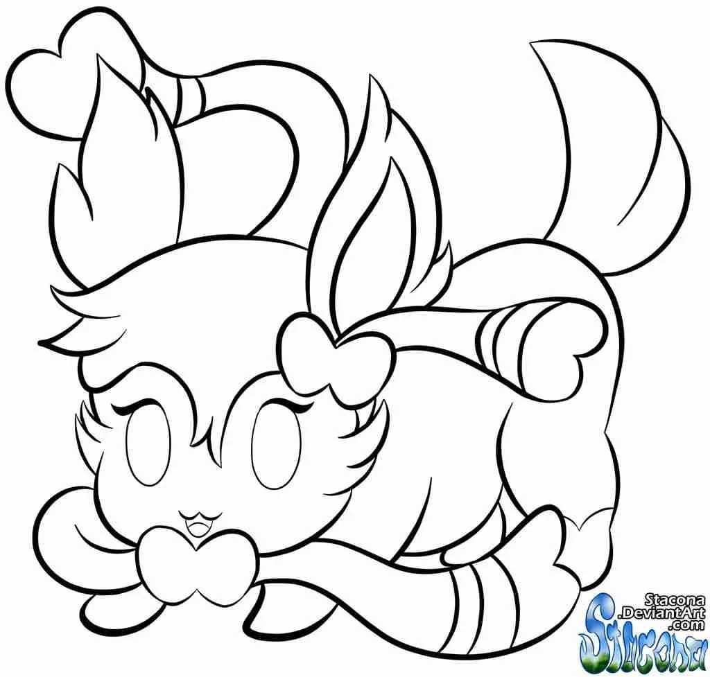 Desenhos de Sylveon Para Colorir 13