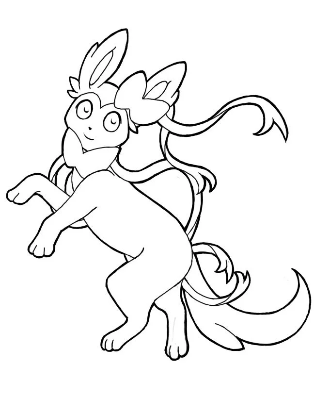 Desenhos de Sylveon Para Colorir 16